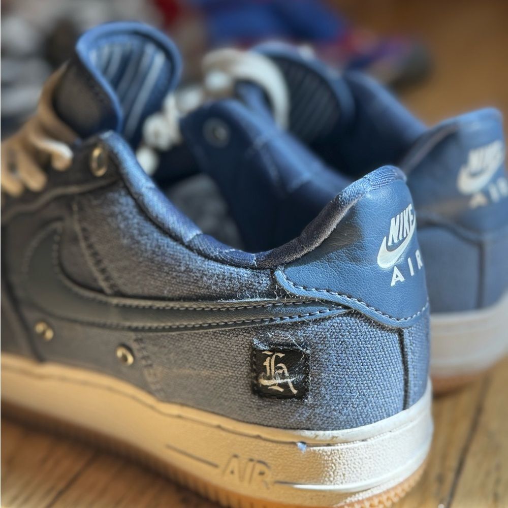 Nike Denim Blue Sneakers with White Accents